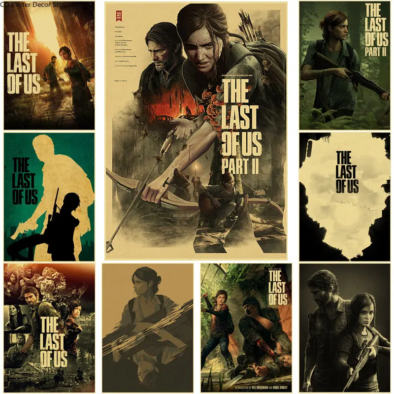 The Last of Us Poster Retro Hot Game Kraft Paper Prints Posters DIY Vintage Home Room Bar Cafe Decor Aesthetic Art Wall Painting