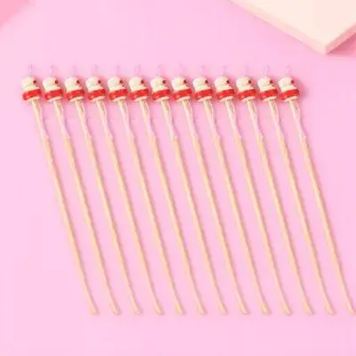 100Pcs Bamboo Ear Spoons Non-Slip Earwax Cleaner Tools Portable Earwax Removal Scoops Household Ear Picks Hanging Pendants