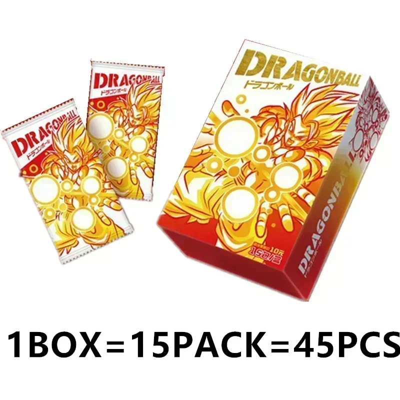 anime Dragon Ball Cards Shiny Son Goku Saiyan Vegeta Anime Trading Battle Booster Box Game Children Collection Card Gift Toy