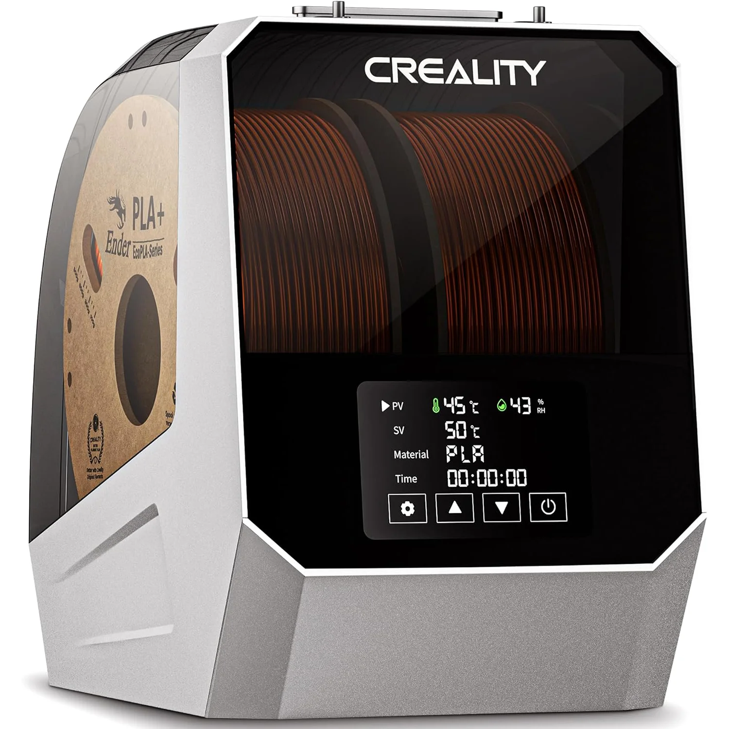 Creality Space Pi Filament Dryer Plus Hot-Air Heating 45℃-70℃ 2Kg Capacity Double Drying Adjustable Temperature Dehydrator 360°