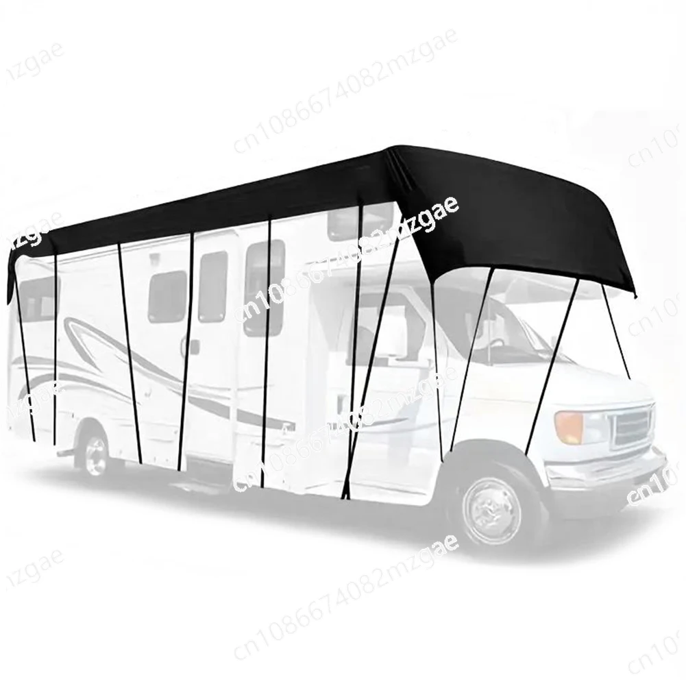 

Водонепроницаемые чехлы на крышу автофургона 210D ткань Оксфорд 8,5x3 м складной большой солнцезащитный чехол на крышу каравана брезент принадлежности для автофургона