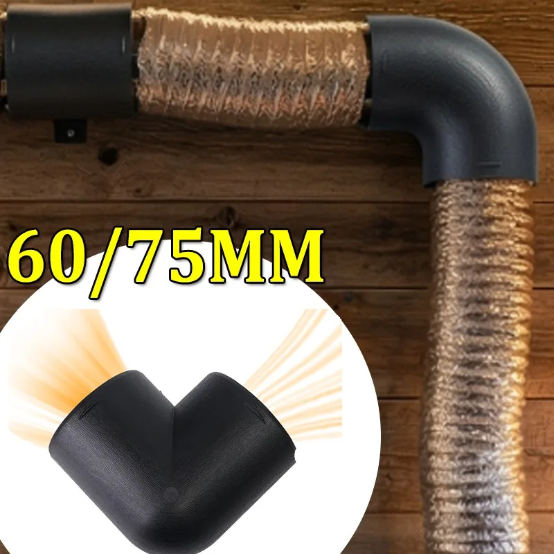 75/60 مللي متر البلاستيك L-شكل أنابيب الهواء الكوع منفذ موصل ل Webasto Eberspaecher الديزل وقوف السيارات سخان اكسسوارات #1