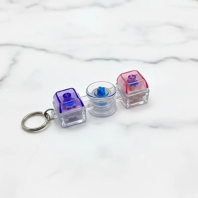 Tastatur-Spielzeug zur Stressreduzierung, Dekompressions-Schlüsselanhänger, Tastatur-Tasten zum Drücken, Schlüsselanhänger für Taschen, Charm-Anhänger – Detail 7