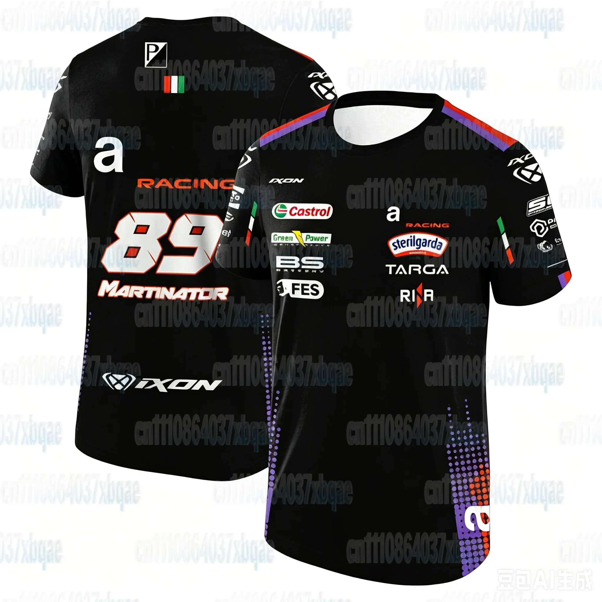 2026 Marco Bezzecchi 72 Replica Team T-Shirt Martín 89 Fahrer Schnelltrocknendes Kurzarm-Oberteil Sport-T-Shirts Moto FamilyMatching – Detail 6