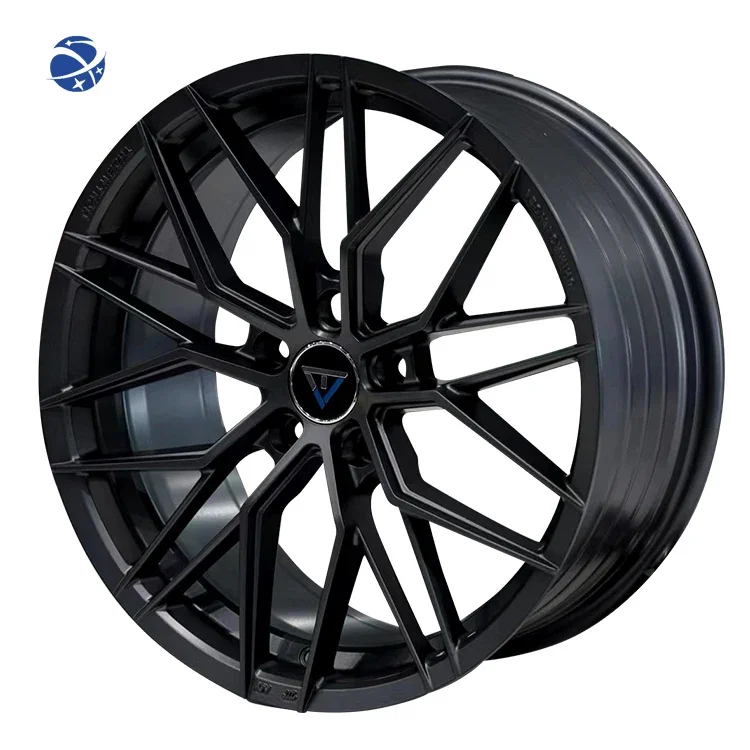 Yun Yi VLF06 China Factory Wholesale 5x114.3 Alloy Car Wheels Off-Road Vehicle Matte Black Alloy Wheels Customized