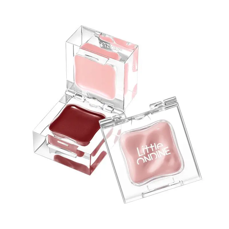 

Little Odin Ice Cube Series Dual-effect Blush High-gloss Brightening Multi-purpose Blush Cream Solid Lip Gloss In Two Colors