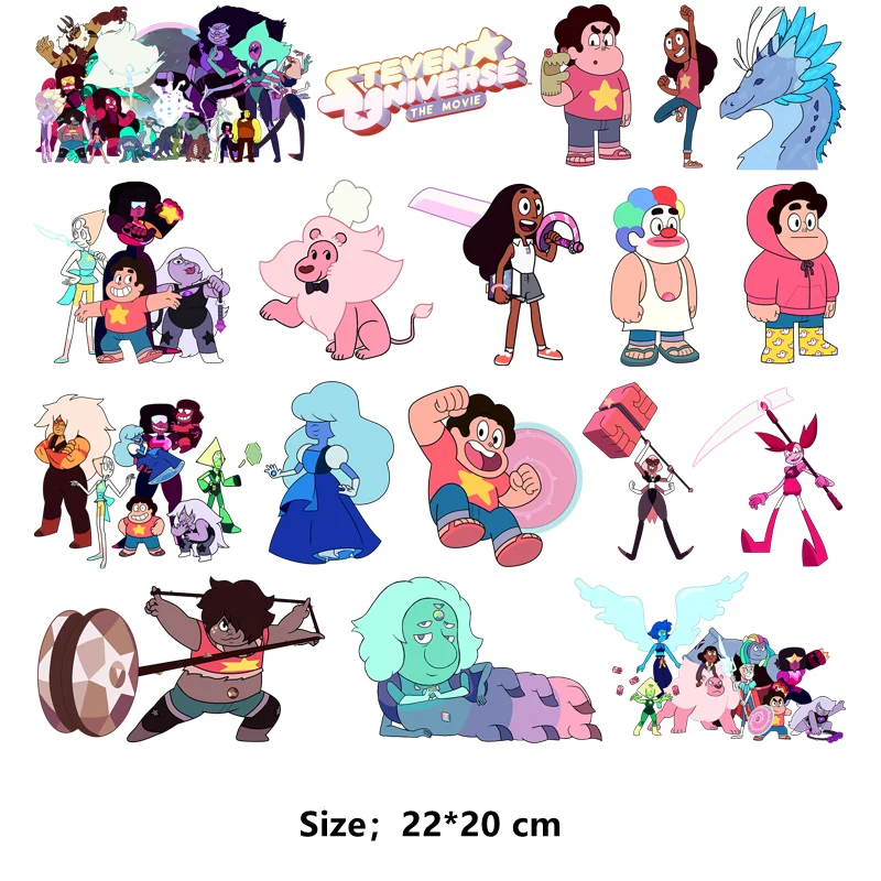 Cartoon TV Steven Universe Patches for clothes DIY kids Sticker on clothes iron on transfer