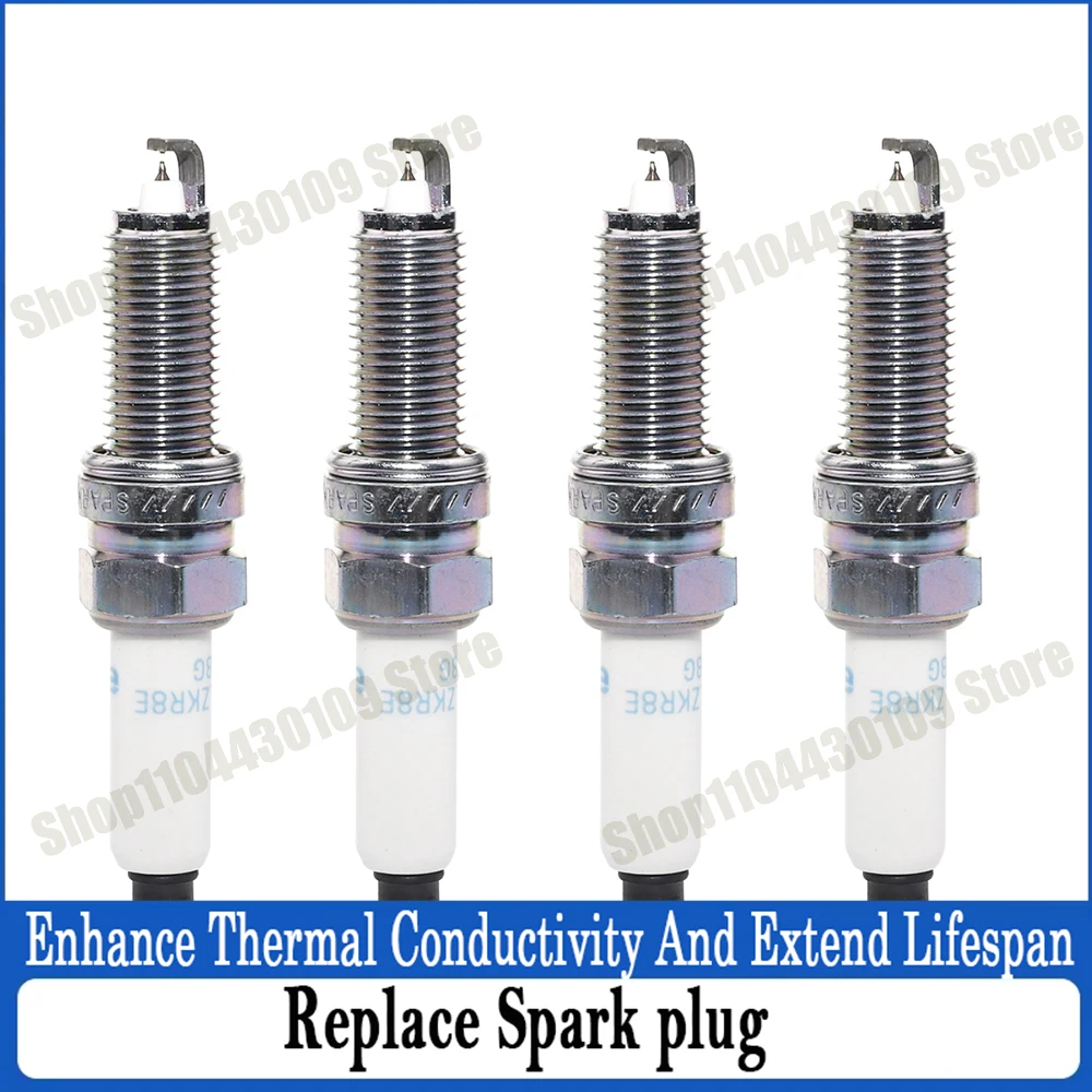 1/4Pcs Iridium Platinum Spark Plugs SILZKR8E8G For HYUNDAI TUCSON 1.6 T-GDi 2015- Engine: G4FP G4FJ High Quality 91028
