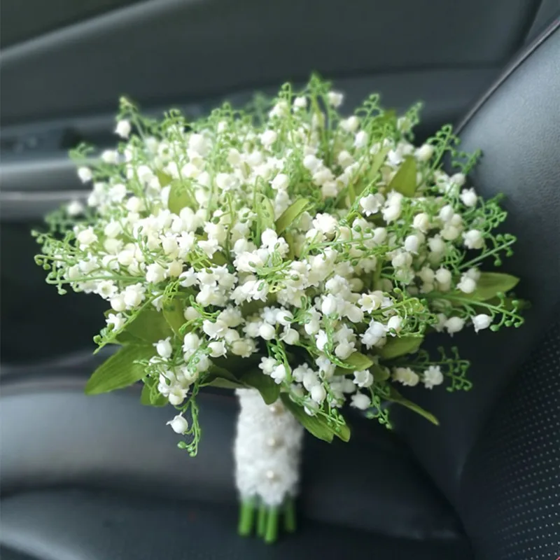 Free Shipping Artficial Lily Of The Valley Bouquet Simulation Mixed Flower Event Party Wedding Prop Festival Friend Gift