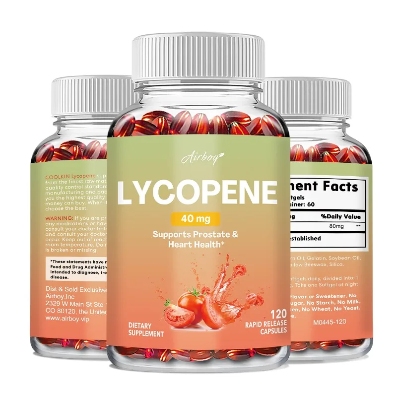 

Lycopene Capsules - Powerful Antioxidant, Anti-Aging, Supports Prostate and Heart Health