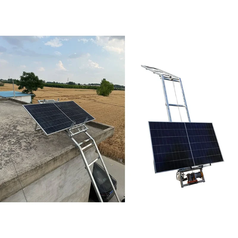 

2-20M 300KG Solar Panel Lift Electric Hoist Hydraulic Ladder For PV Modules Installation Roof Mounting System