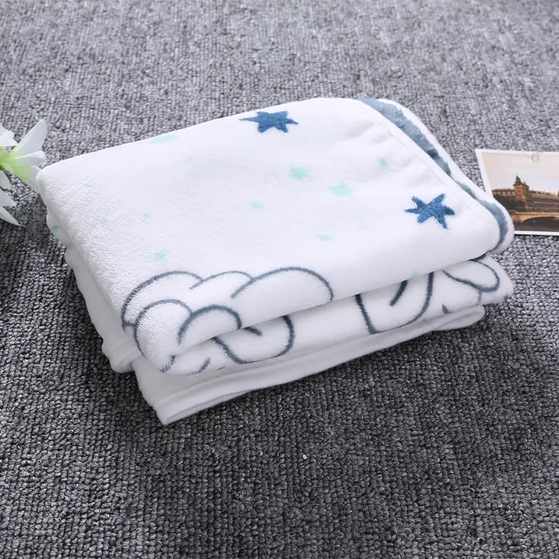 Baby Blanket Soft Flannel Photography Monthly Photo Newborn Children Wings Cartoon Angel Milestone Sleeping Bath Crawling Props