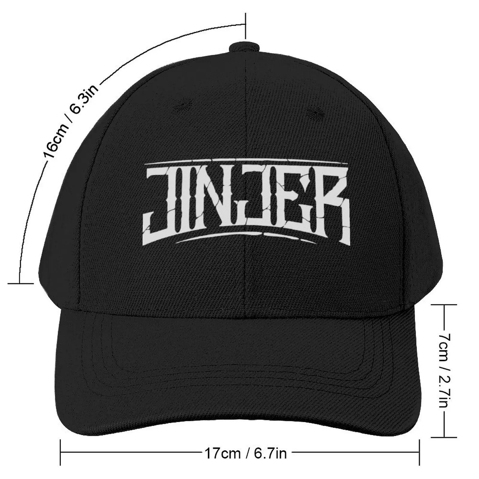 Jinjer (Transparent) Grunge White Baseball Cap Horse Hat cute Caps For Men Women's