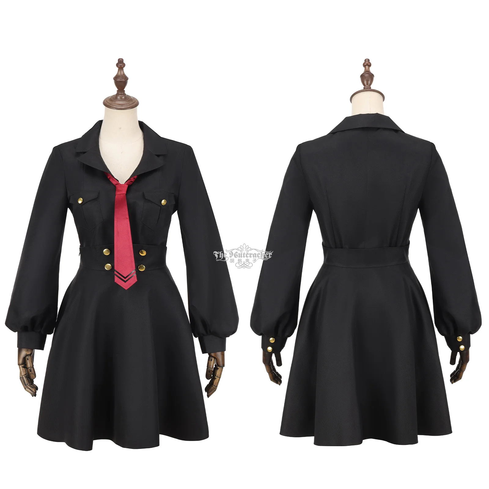 Black Shirt Skirts Coat Hat Suit Woman Halloween Party Outfit Blue Archive Motomiya Chiaki Cosplay Costume Halo Horns 2026 view 2