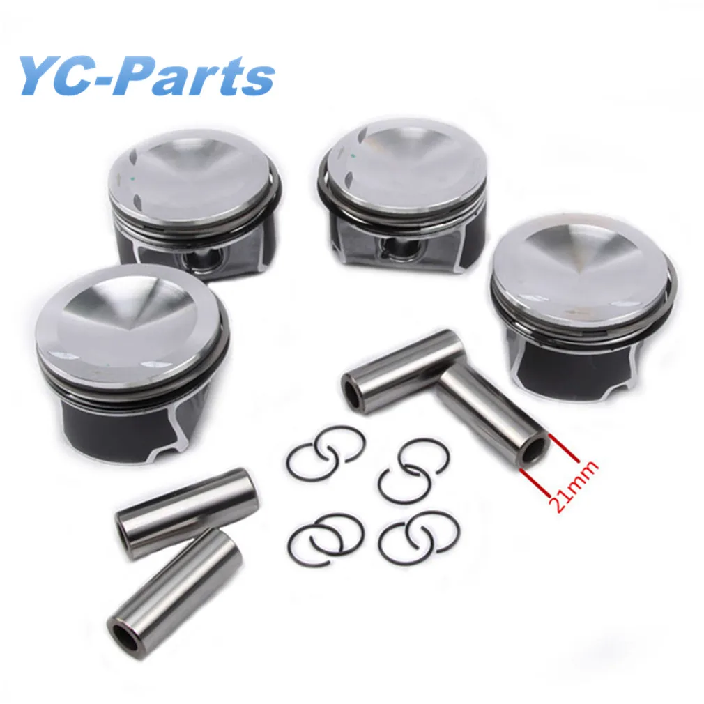 

Φ82.51mm / Φ21mm Pistons & Rings Kit Assembly 06D107066L for Seat Leon VW Golf Scirocco 2.0 TSI CDLC Audi S3 TTS 2.0T Engine