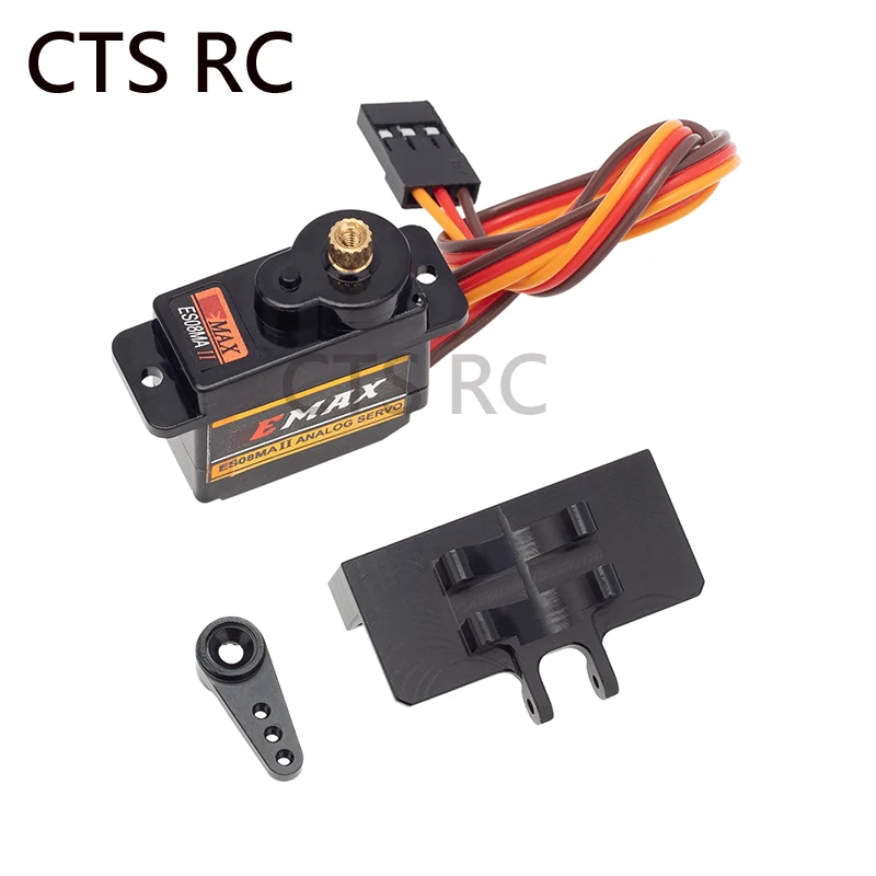 RC EMax ES08MA II Analog Servo with Metal Mount&15T Arm for Axial scx24 Gladiator Bronco C10 JLU Deadbolt B17 Upgrade Parts