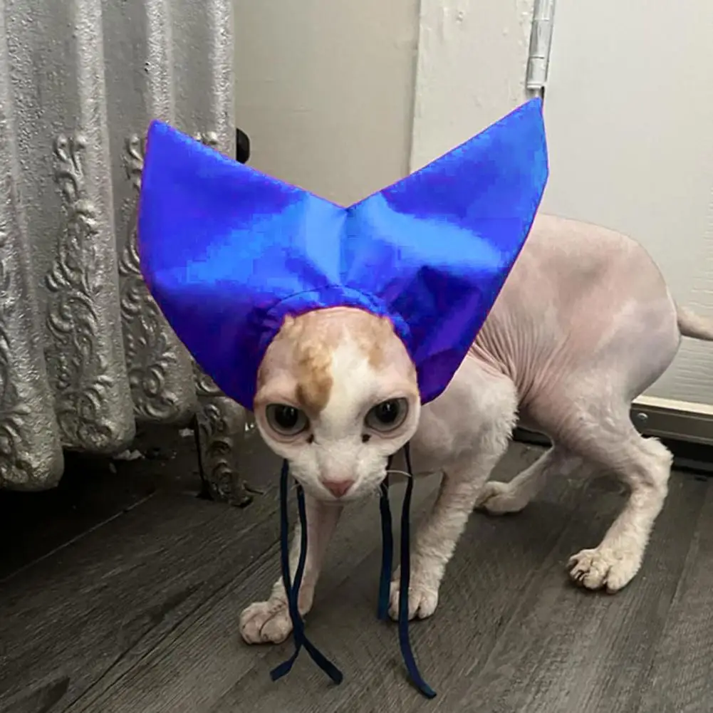 Pet Bathing Accessory Adjustable Waterproof Cat Shower Cap with Ear Cover for Bathing Raining Prevent for Washing