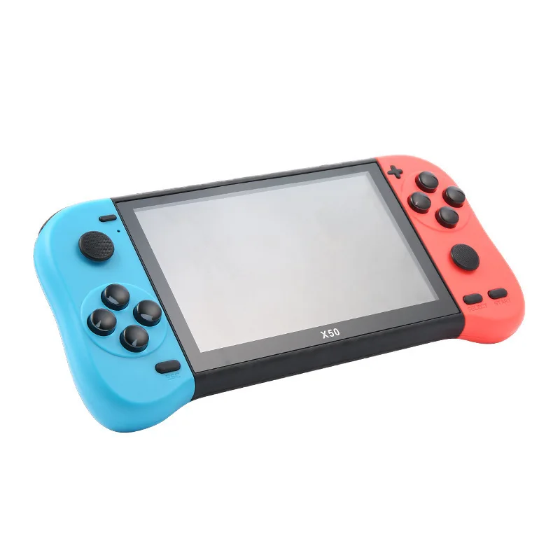 

X50 game console 5.1 inch high definition screen retro PSP handheld, arcade double joystick, handheld game console
