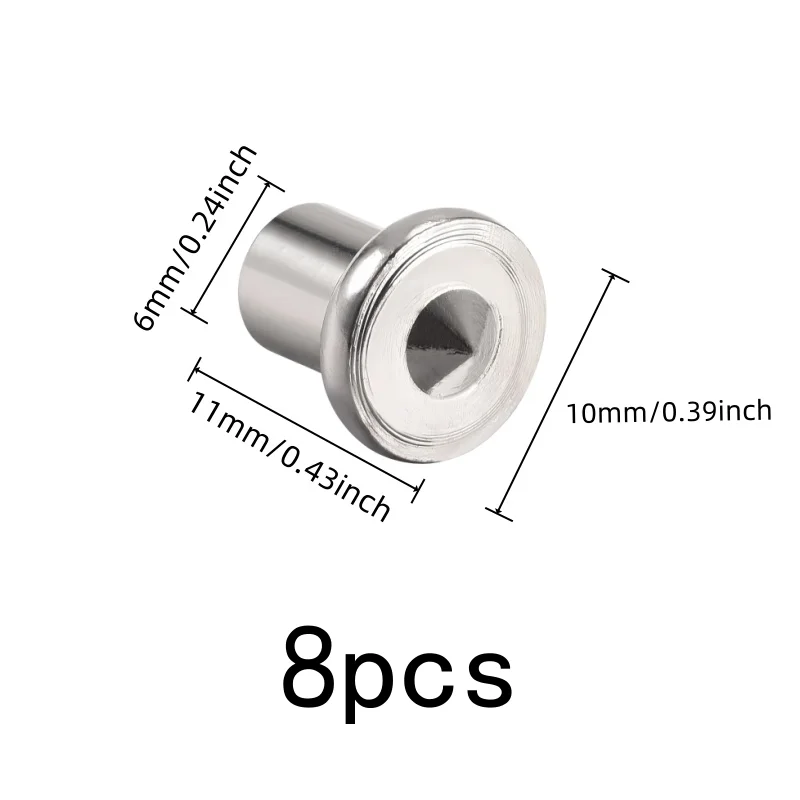 8 pcs 6mm Dowel Center Pins, Compact Portable, DIY Wood Joinery Furniture Assembly, Precision Center Point