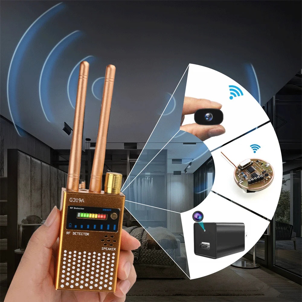 Professional Anti-Spy Detects GPS Locators Anti-Wiretapping 2G 3G 4G GSM Cell Phone Wireless RF Signal Detector Bug WIFI Scanner