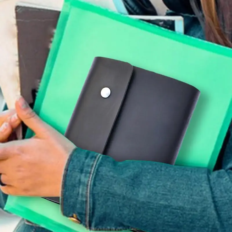 Travel Journal Leather Bound Daily Notepad Compact A7 Handcrafted Notepad For Business Daily Journaling Work Art Calendar