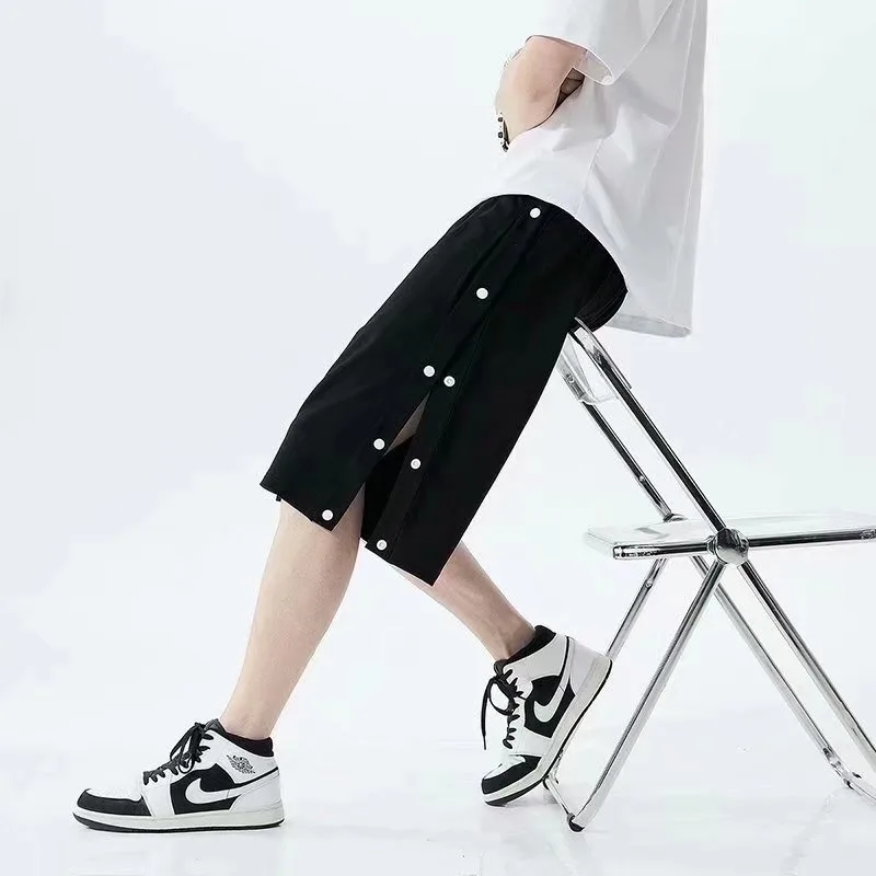 Adjustable Pants Broken Leg Side Buttons Lightweight Easy Wear Shorts Bedridden Adults Fracture Recovery Comfortable Clothing