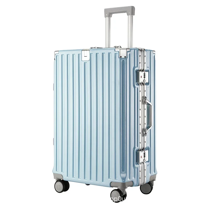 Valise à roulettes multifonctionnelle pour étudiants, valise unisexe, roues universelles, grande valise épaissie, coffre à roulettes, 20 po, 24 po, 26 po