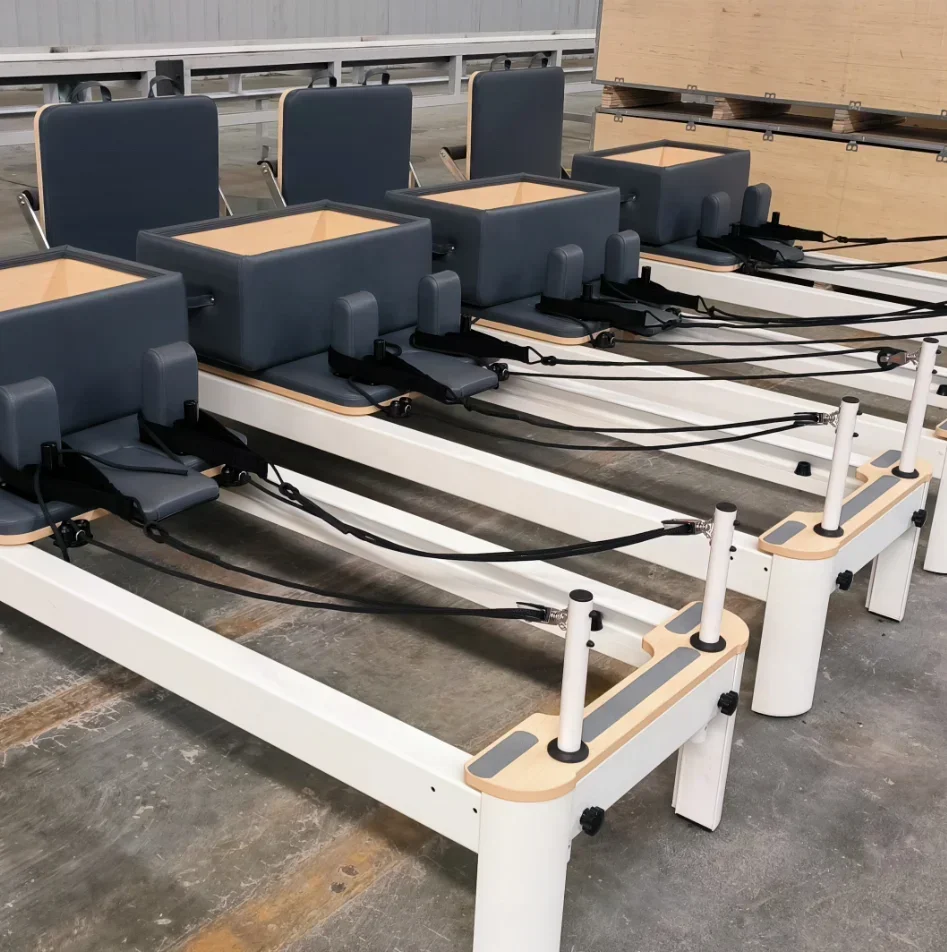 Najlepsza oferta na komercyjne urządzenia do pilatesu - Reformer do pilatesu do użytku w pomieszczeniach, sprzęt do ćwiczeń fitness, aluminiowy reformer