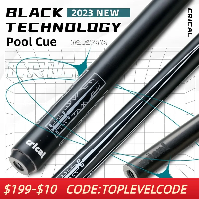 

CRICAL Carbon Fiber Pool Cue Stick 58" Billiard Cue Sticks Professional Low Deflection Pool Sticks with 3/8 * 8 Pin Joint