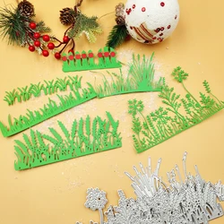 Lawn Grass Edge Metal Cutting Dies Stencils For Scrapbooking Card Making Embossing Template DIY Home Crafts Die Cut 2024 New