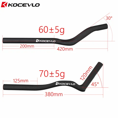 KOCEVLO 탄소 섬유 자전거 레스트 TT 핸들 바 클립 에어로 바 핸들 바 확장 트라이 애슬론 타임 트라이얼 사이클링 부품