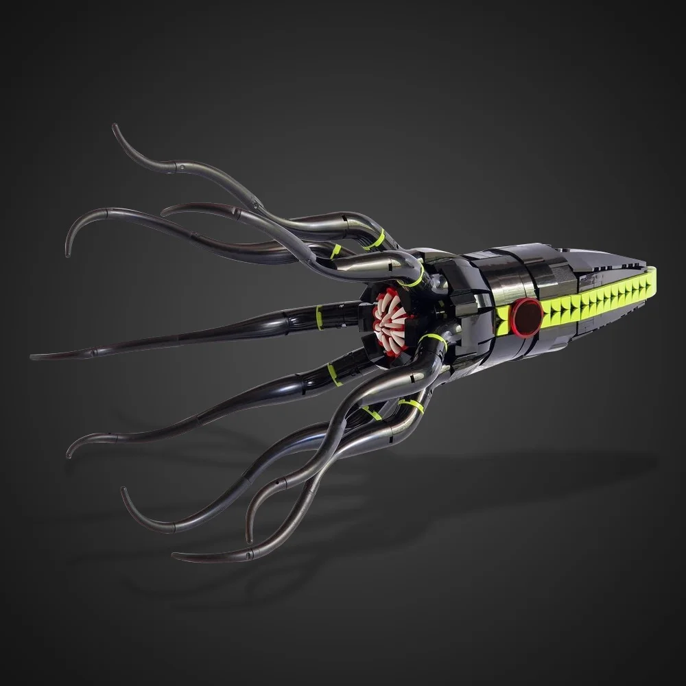 Gobricks MOC Sea World – blocs de construction de calmar géant, modèle de créature de la mer profonde, briques de poulpe, jouet assemblé à monter soi-même, cadeau pour enfants