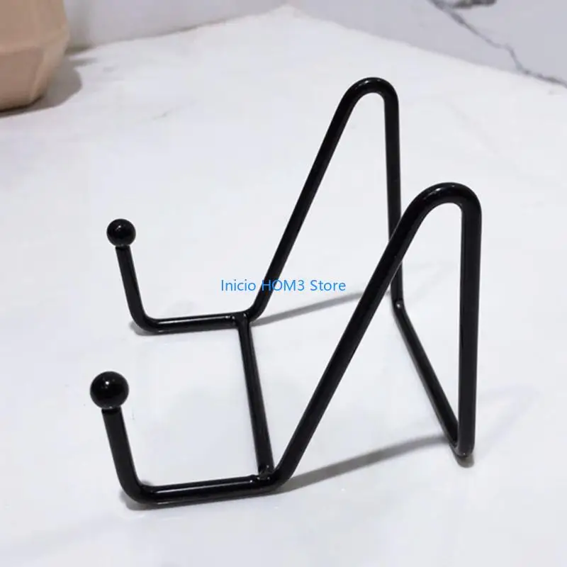 A5YD Creative Black Metal Display Stand Sweet Wedding Picture Frame Stand for Dis