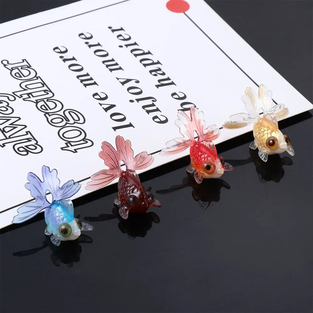 Creative Acrylic Mini Decoration Goldfish Ornament Figurines Miniature - Image 2