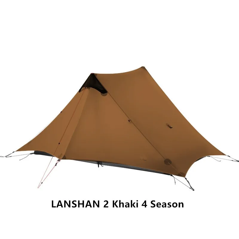 2024 Nieuwe versie FLAME'S CREED LanShan 2-persoons outdoor ultralichte campingtent 3-seizoenen professionele 15D silnylon stangloze tent