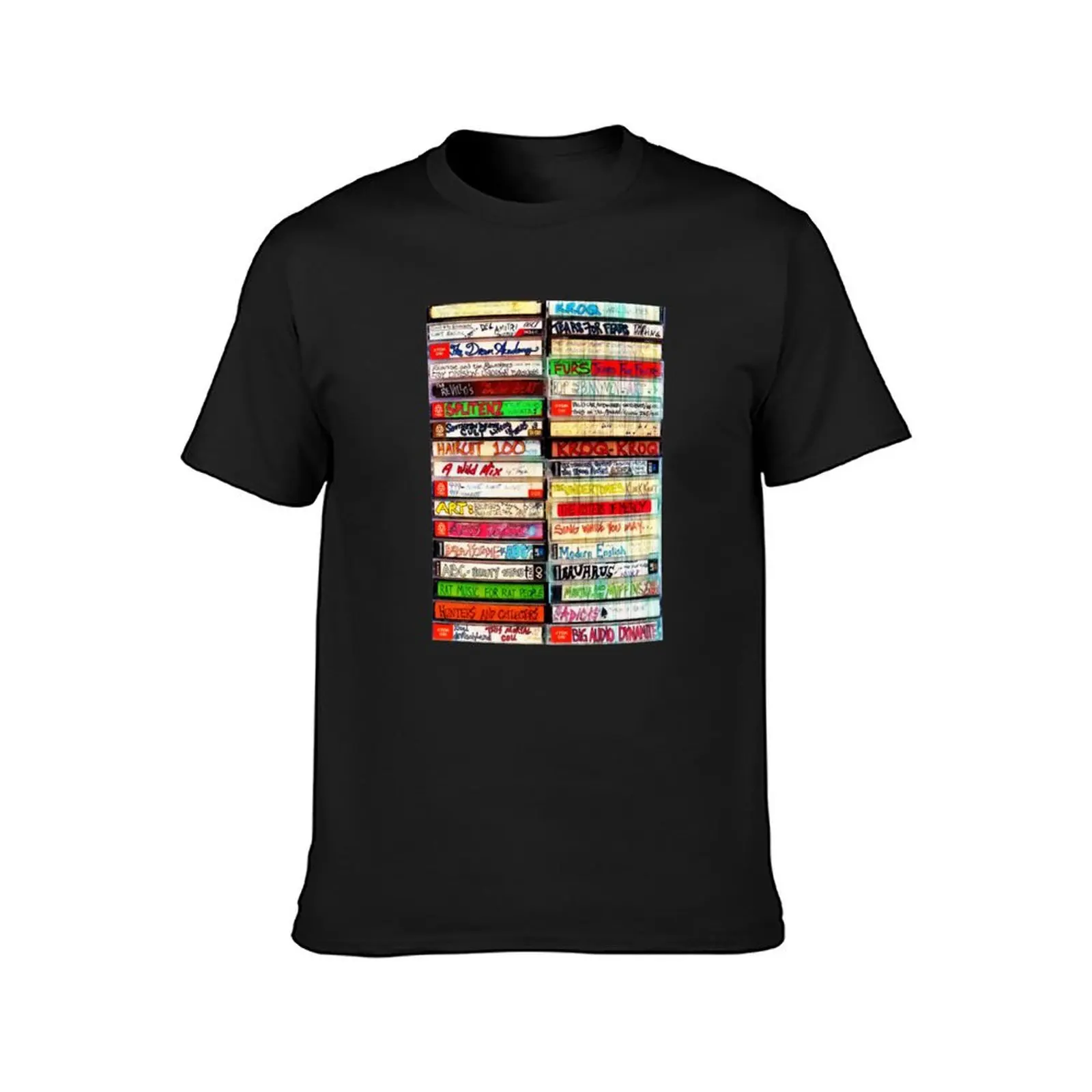 80s Mixtapes T-Shirt oversized funnys heavyweights T-shirt men