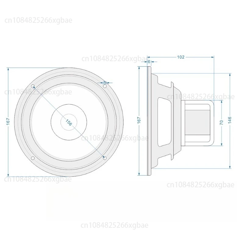 Speake  Magnetic 6.5 Inch Full Range Speake