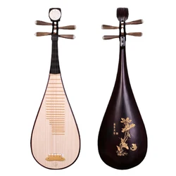 Hardwood Lute Pipa Instruments Aldult Beginner Pipa Traditional Chinese Music Instrument High Quality Lute with Accessories Gift