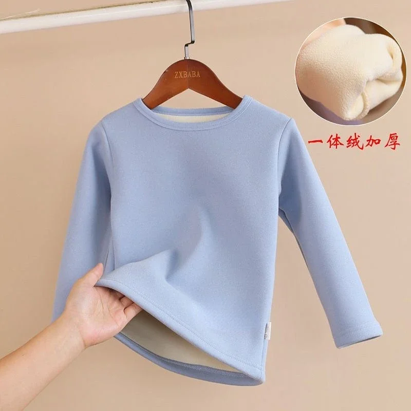 

Children's Cashmere Thickened Thermal Underwear Autumn and Winter Undergarments for Boys and Girls kids clothes girls clothes