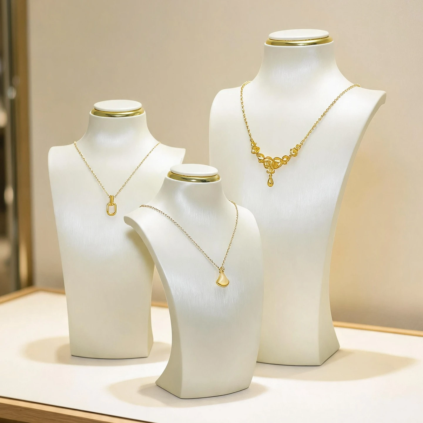 Portrait necklace display stand model jewelry stand neck pendant display stand window jewelry display props