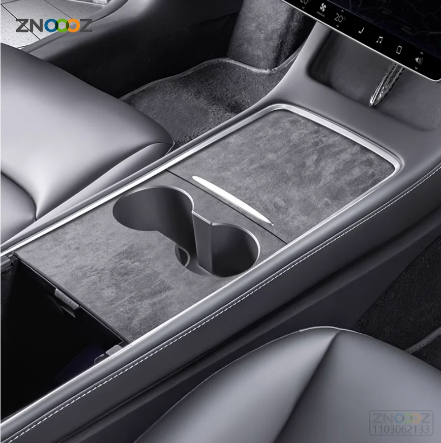 Black Trims For Tesla Model Y/3 2021-2023 Model 3  2024 Interior Center Console Wrap Kits Decor Stickerer