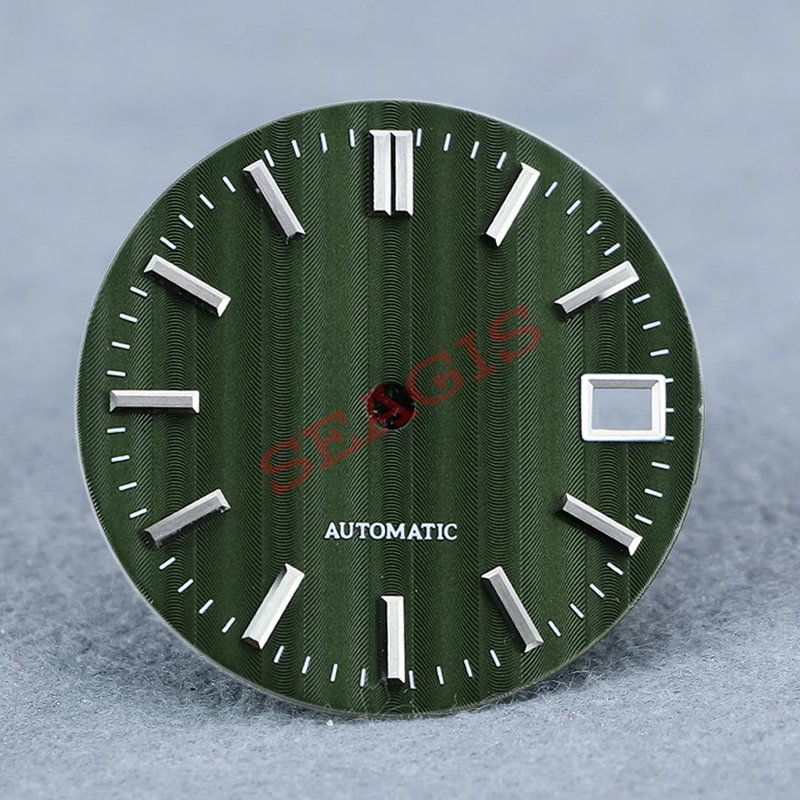 SEAGIS GS Mod NH35 dial 28.5mm Cloth pattern Fit Dial NH35 Movement high Quality No Logo