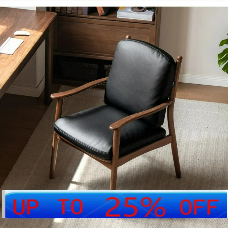 

LTT Стул-книга из цельного дерева Черный орех Ретро-кресло Стул для учебы и отдыха Легкий роскошный мягкий стул-мешок