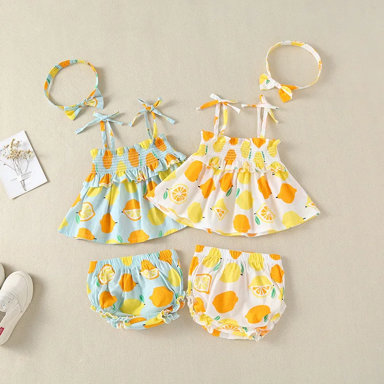 

Set Children's Clothing Baby Dress 2026 Summer New Style Girls' Suspender Dress Set Girls' Skirt Cute