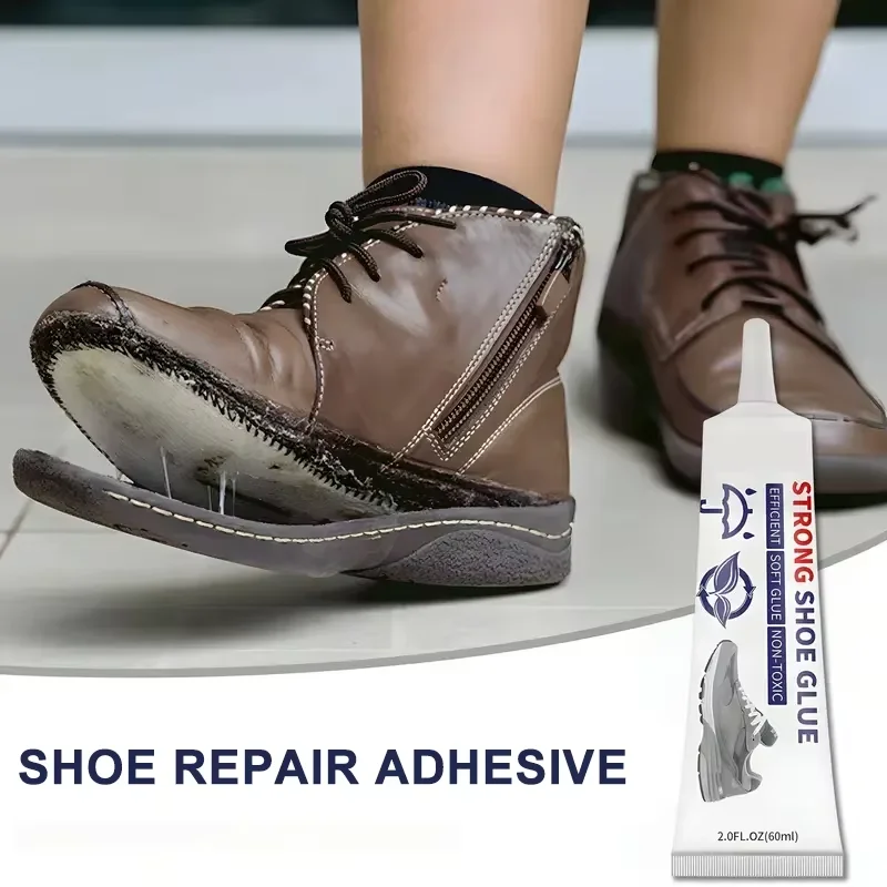 60ml Multi-Purpose Shoe Glue – Waterproof Adhesive for Sneakers, Faux Leather, Resin Crafts & Shoe Repairs