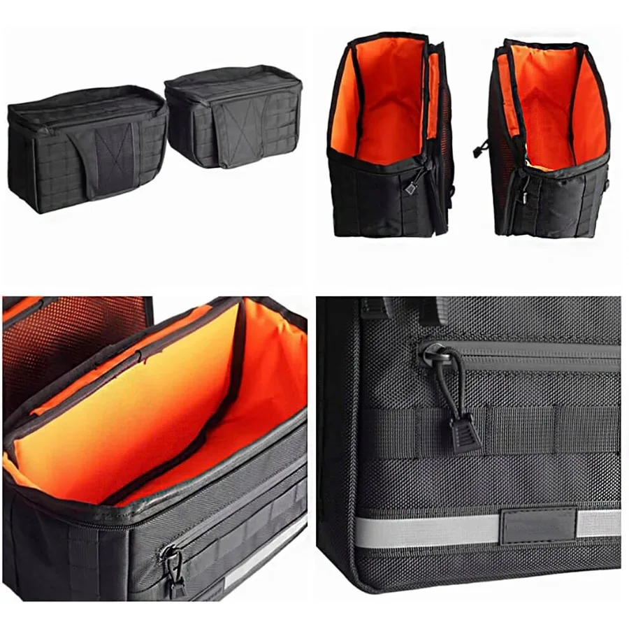 حقيبة تخزين أمتعة السرج العالمية لجولة الدراجات النارية وركوب الدراجات اليومية تناسب هارلي سوفتيل داينا ستريت بوب وايد #3