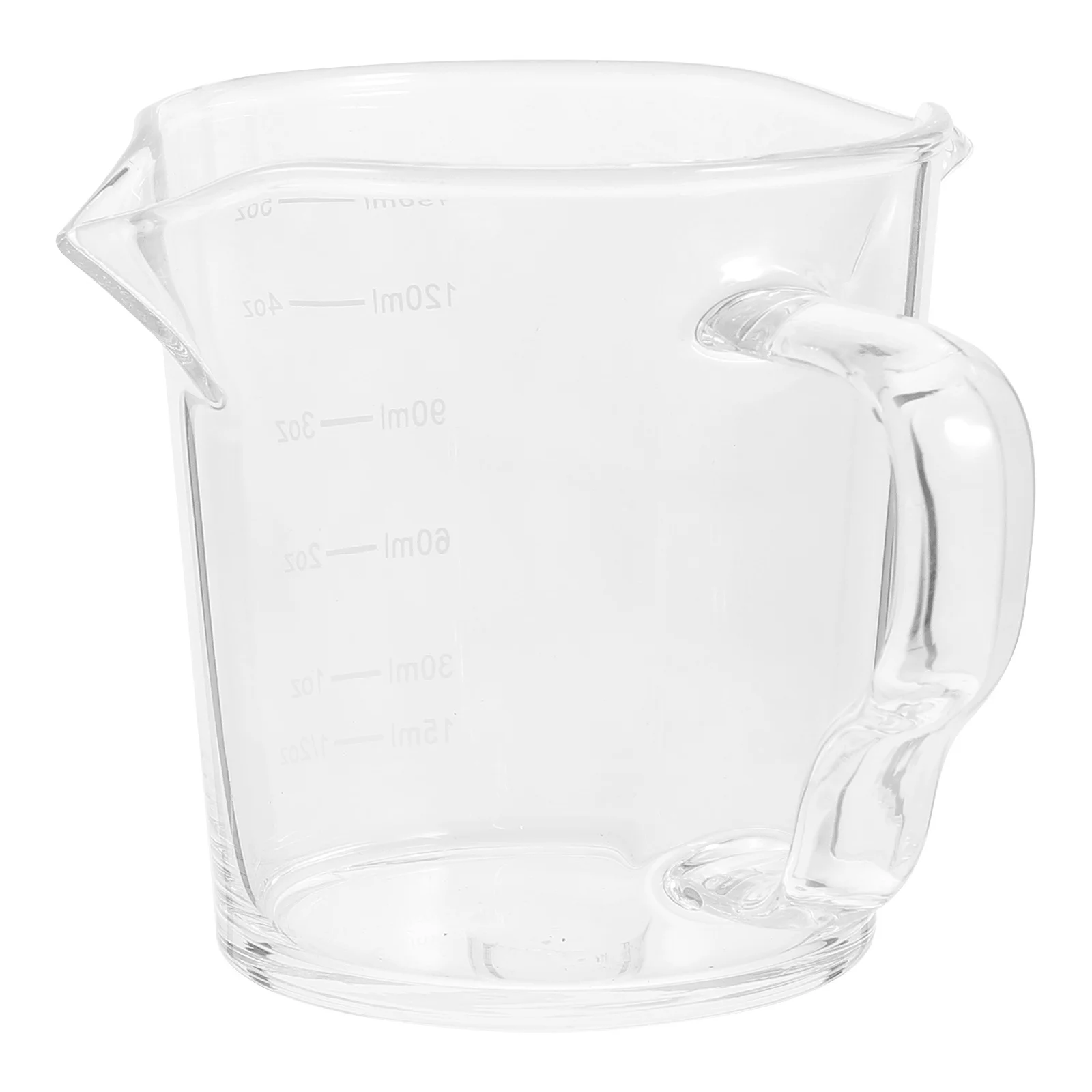 

Double Spout Glass Milk Cup 150ml Compact Design Coffee Creamer Pitcher Multi Function Drinking Cup Creamer Container