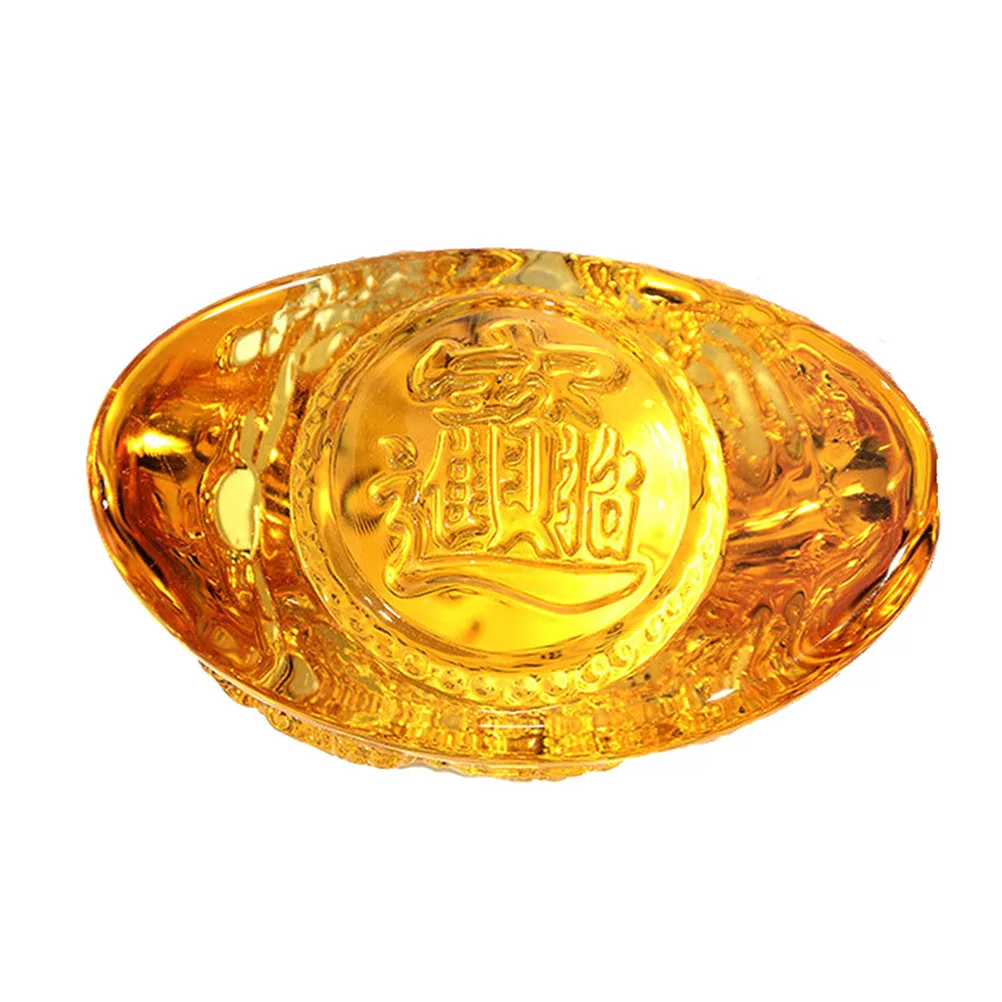 

Chinese Decoration Statue Home Golden Ingot Gadgets Charm Decorations Statues Style
