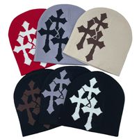 Y2K Japanese Sanskrit Letter Print Knitted Hat Autumn and Winter Street New Unisex Warm Personal Versatile Fashion Niche Beanies