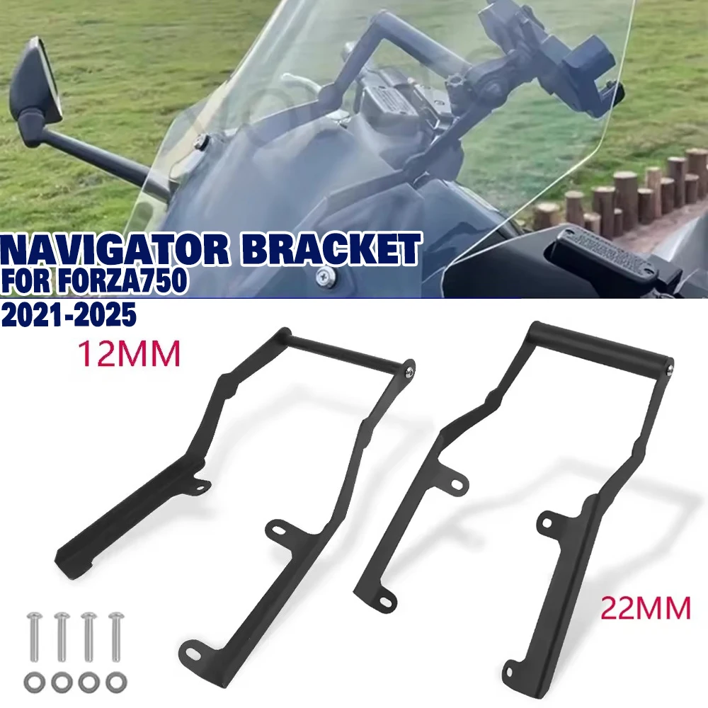 

For Honda Forza 750 FORZA750 2021-2024 2025 2023 2022 GPS Navigator Mount Bracket Dashcam Rack Bracket Phone Hold Stand